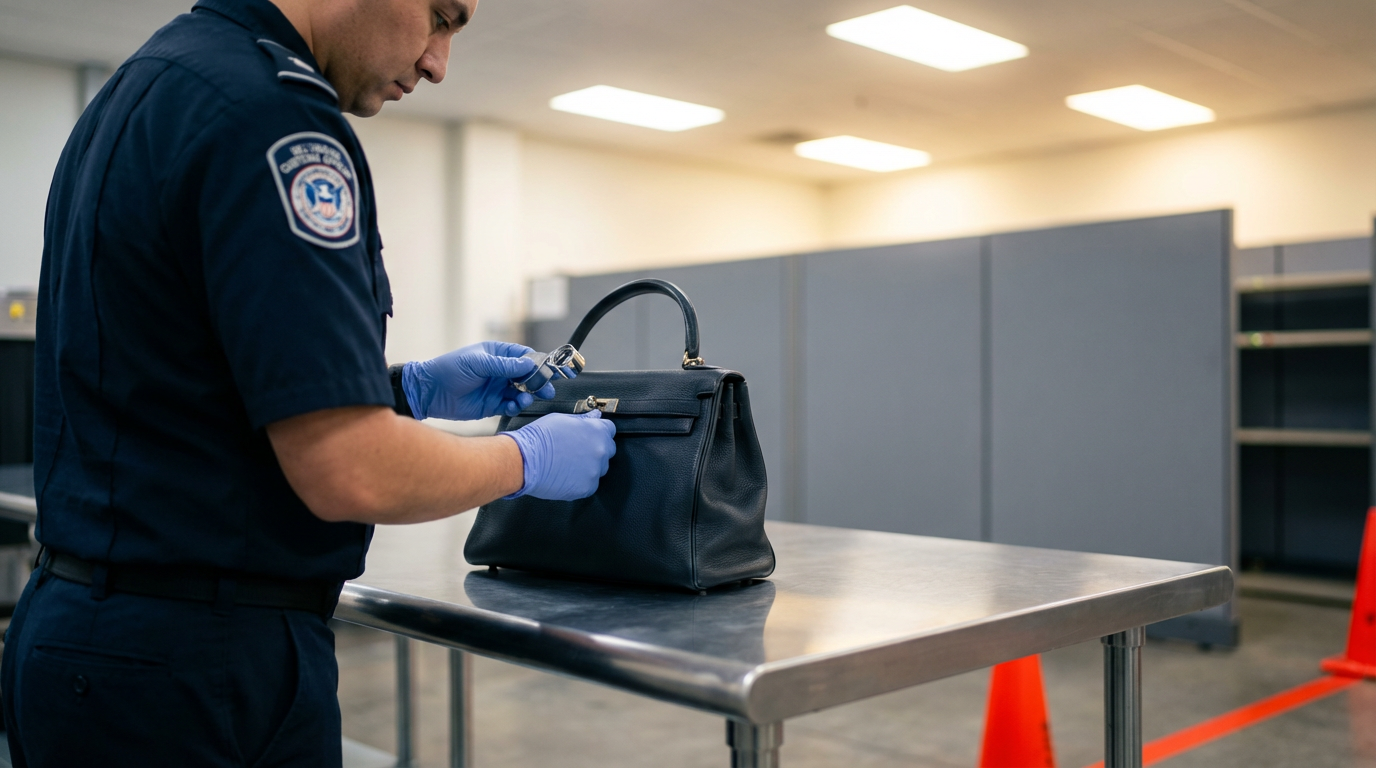 Таможенная проверка брендовой сумки при ввозе копий из Китая в Россию