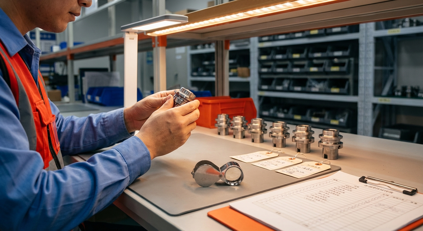 Инспектор проверяет качество продукции на фабрике в Китае перед отгрузкой