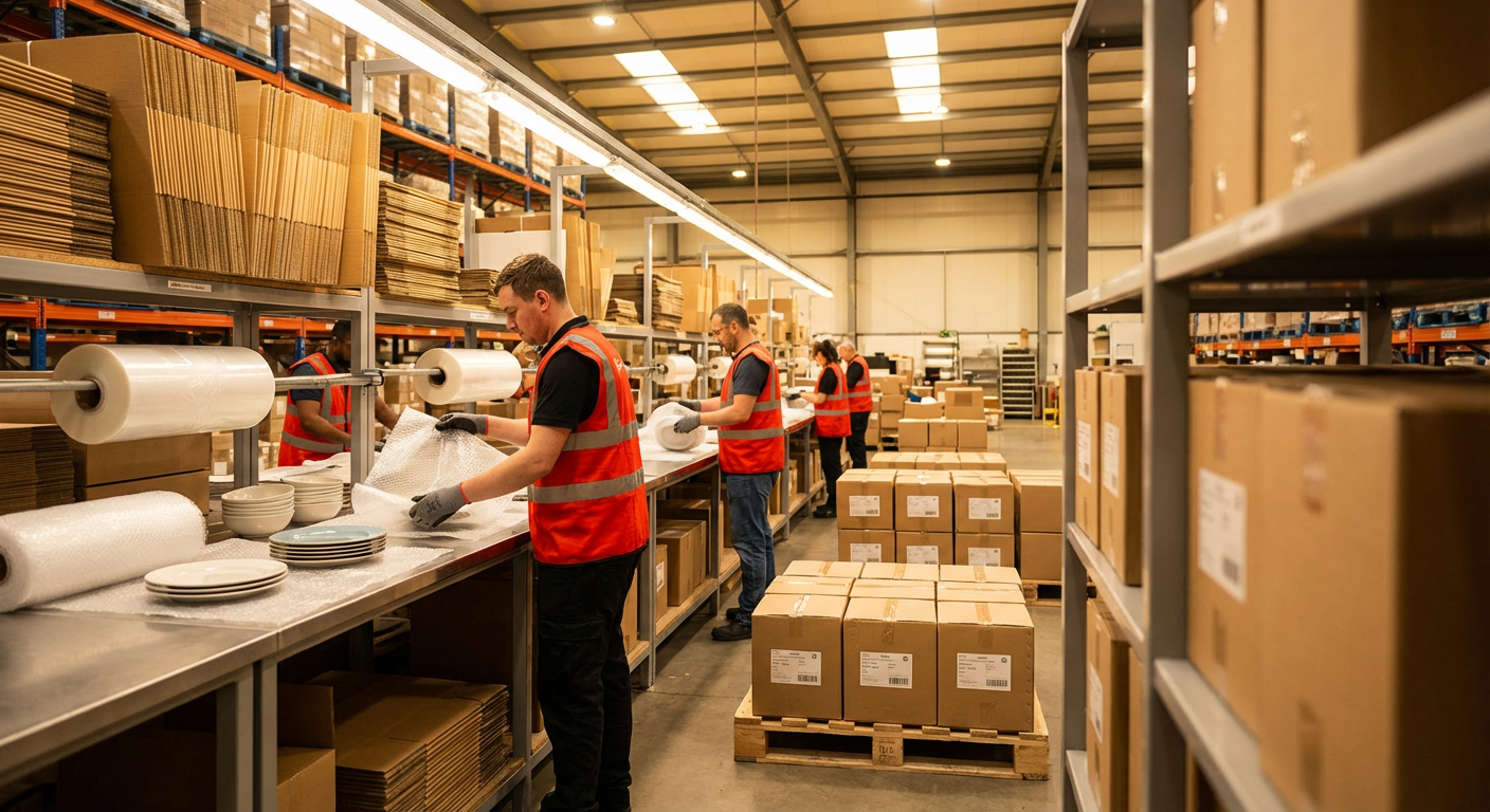 Доставка посуды из Китая без потерь: упаковка хрупкого груза на минимальных затратах Доставка посуды из Китая без потерь: упаковка хрупкого груза на минимальных затратах