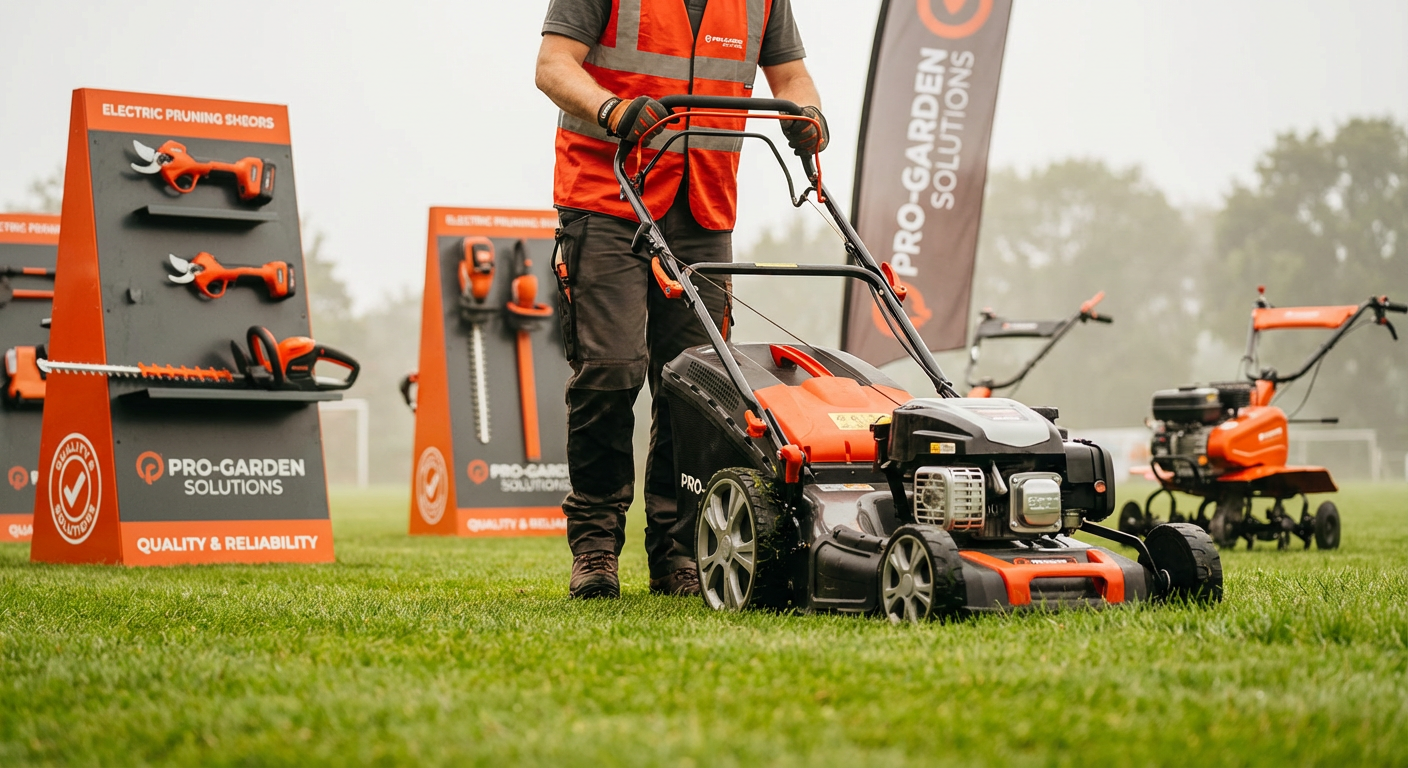 Профессиональная садовая техника из Китая на демонстрационной площадке под открытым небом