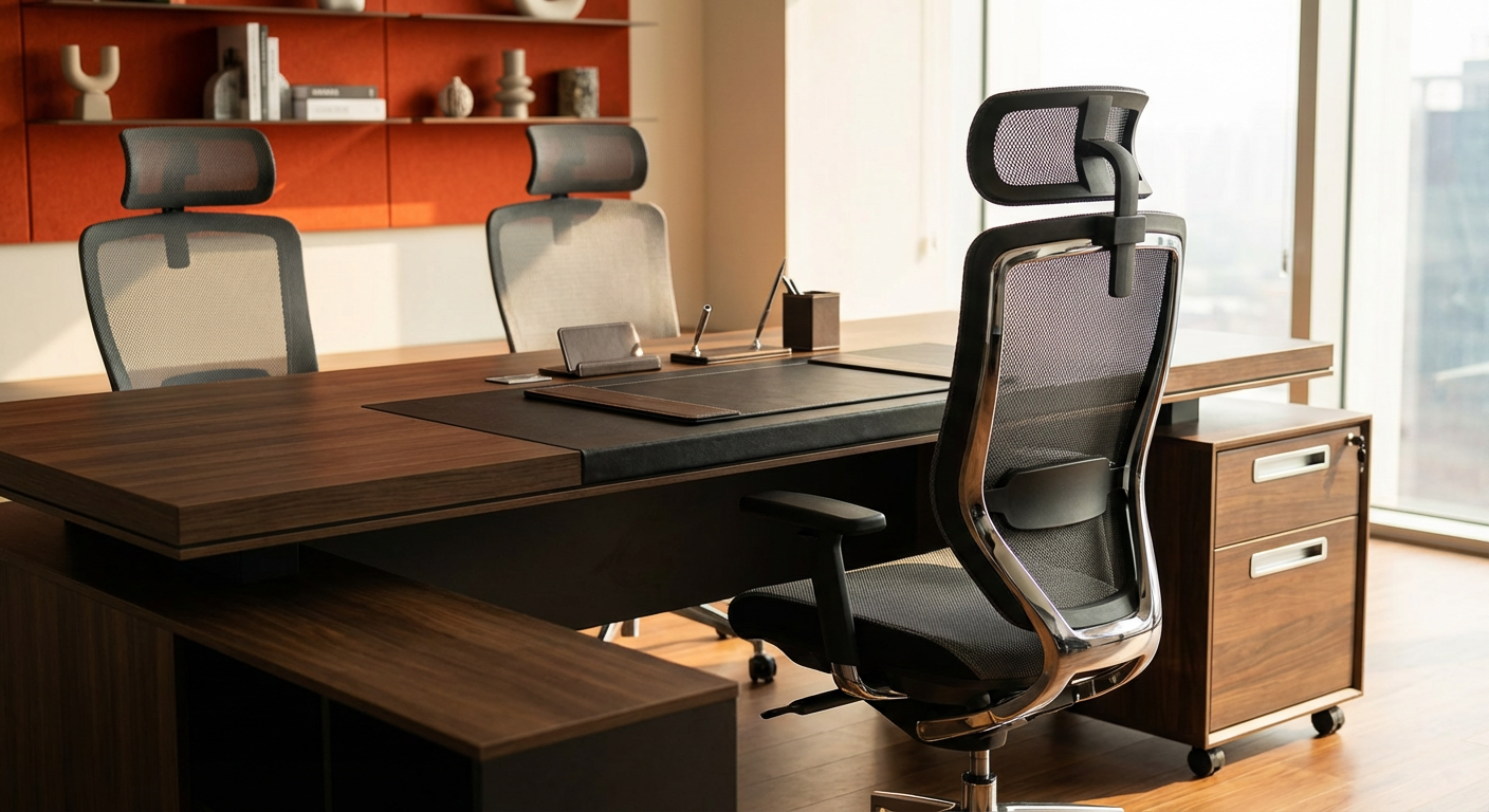 Кресла для руководителя и представительский письменный стол из китайской офисной мебели премиум-класса